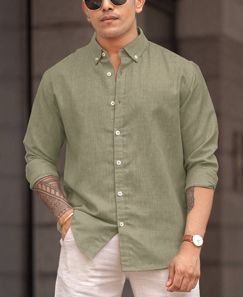 Pista Regular Fit Plain Full Sleeves Shirt Buy @ ₹999