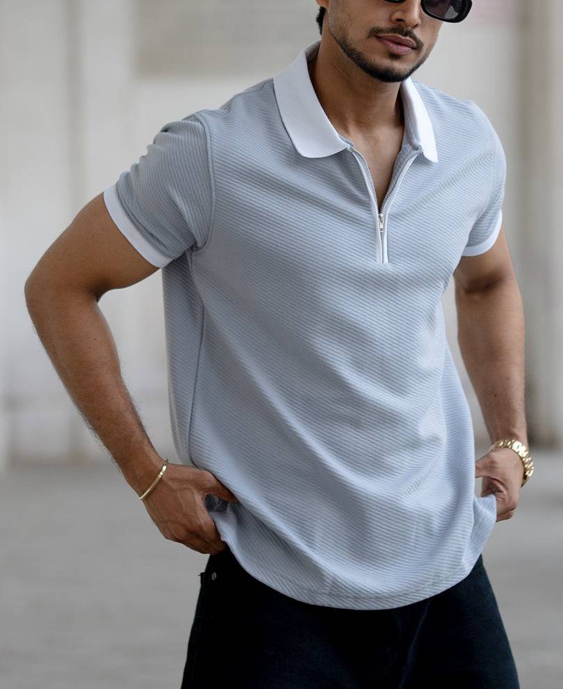 Cloud Blue Regular Fit Half Sleeves T-Shirt Buy @ ₹1099