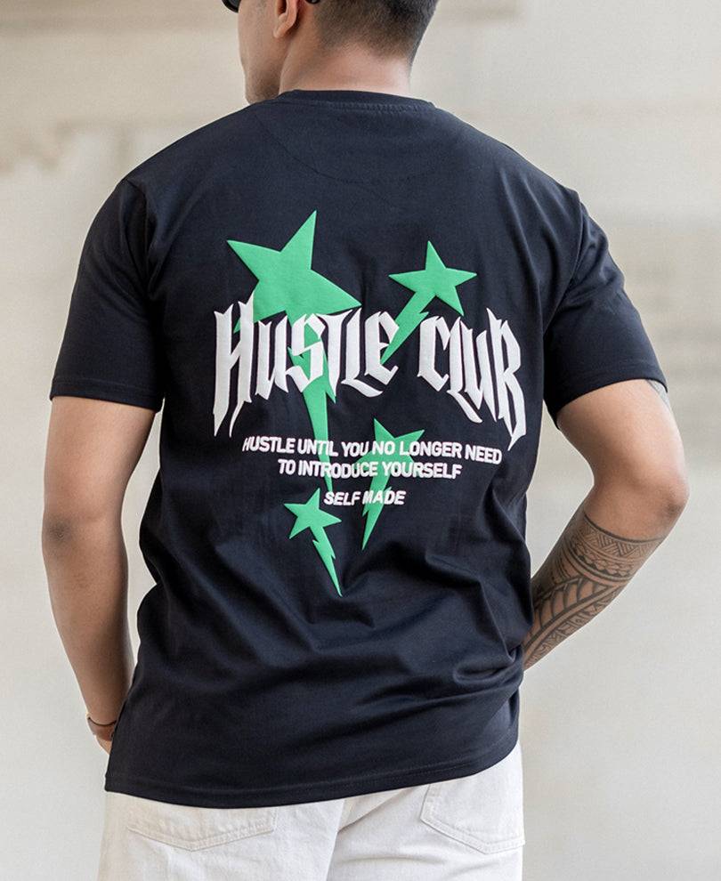 Black Hustle Printed T-Shirt Buy @ ₹499