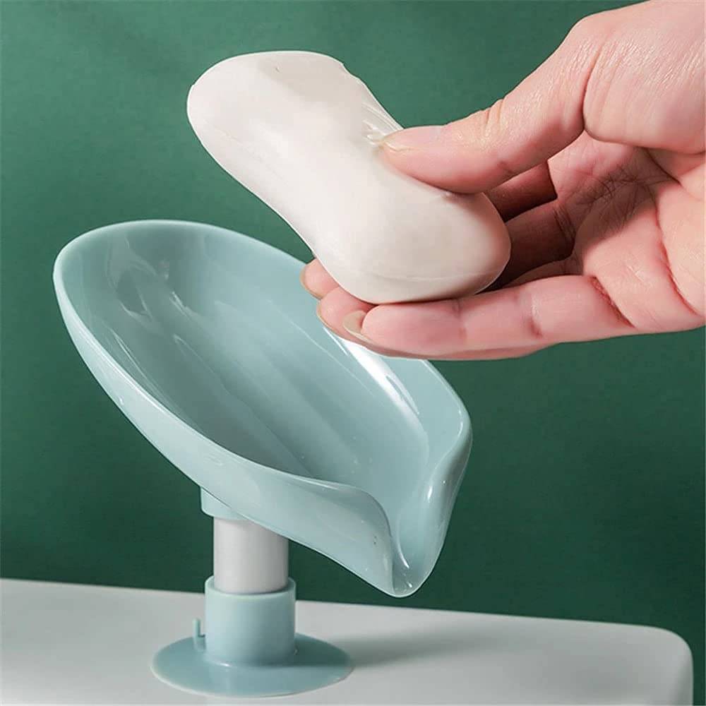 Suction Drain Soap Tray, Soap Holder Stand Soap Dish Holder Soap Box for Shower with Suction Cup for Bathroom, Kitchen, Bathtub, Wash basins Buy @ ₹29