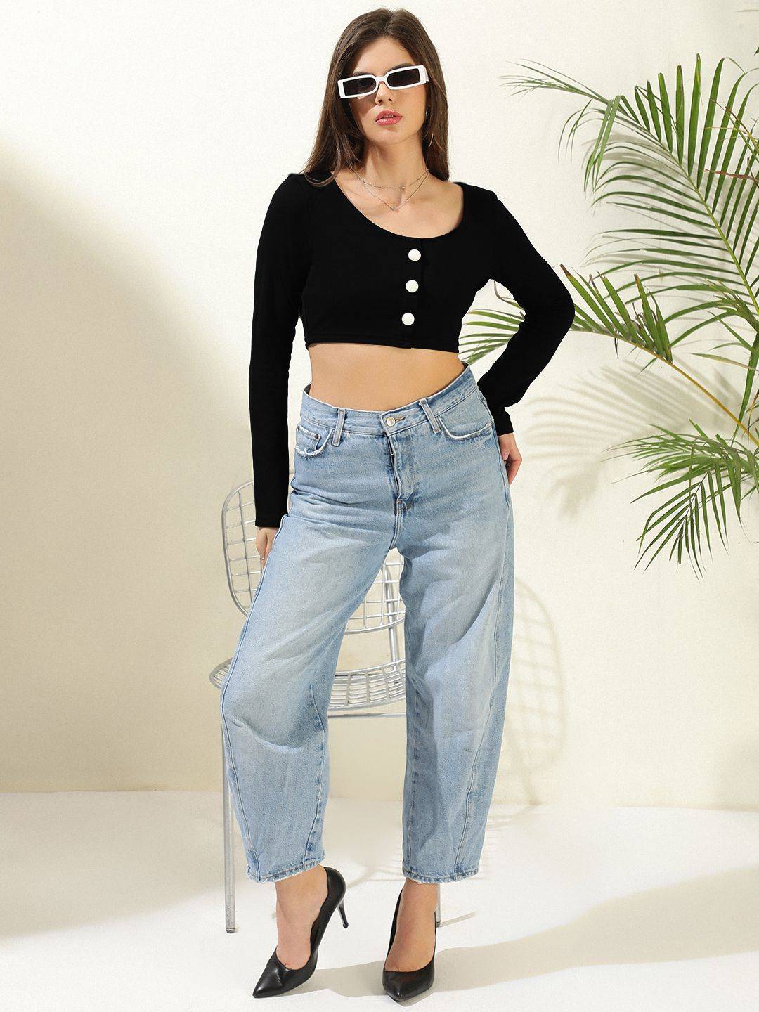 Kotty Women Solid Scoop Neck Top