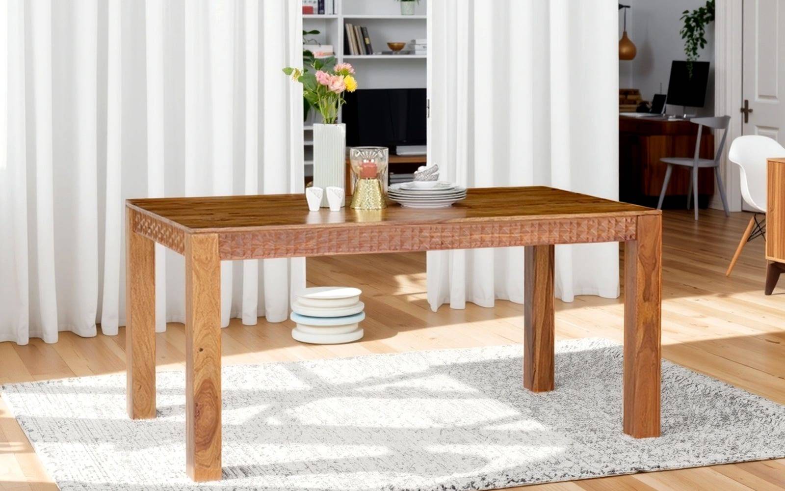 Royaloak Terence Wooden Dining Table 6 Seater