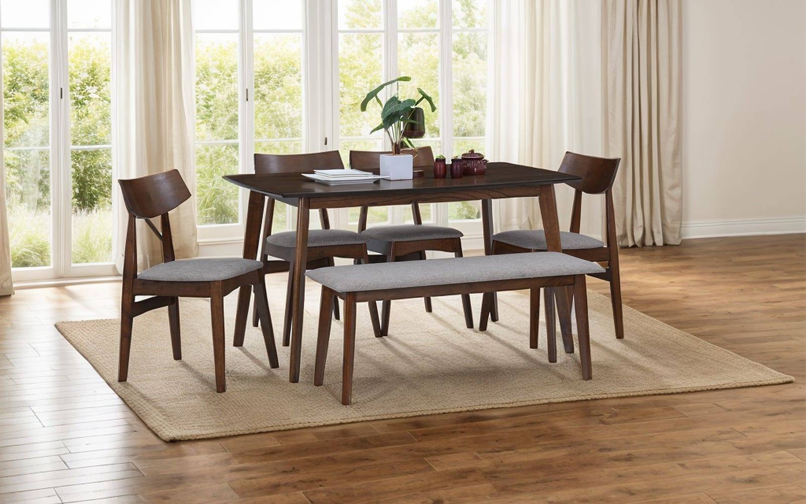 Royaloak Ipoh Malaysian Wooden Dining Table 6 Seater