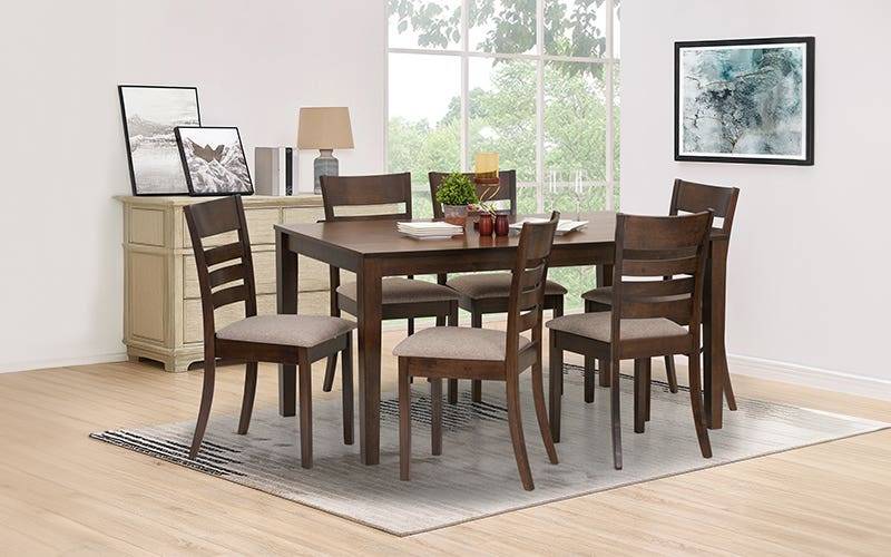 Royaloak Penang Malaysian Wooden Six Seater Dining Set