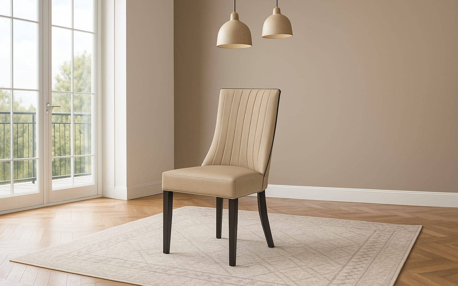 Royaloak Milan Italian Leatherette Dining Chair