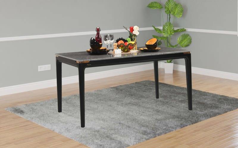 Royaloak Satrun Marble Dining Table 6 Seater