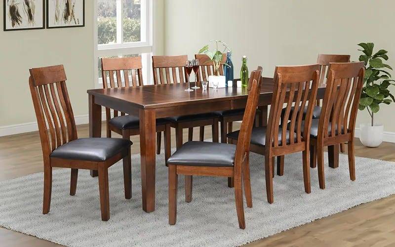Royaloak New York American Wooden Extendable Dining Set 8-Seater