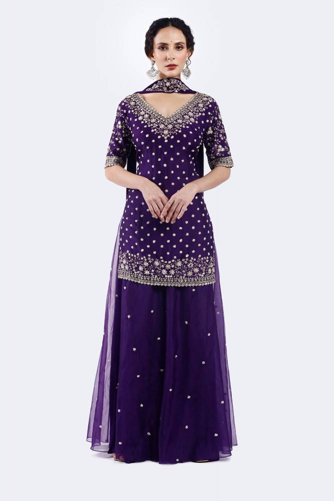 Embroidered Organza Suit Set Buy at ₹22995