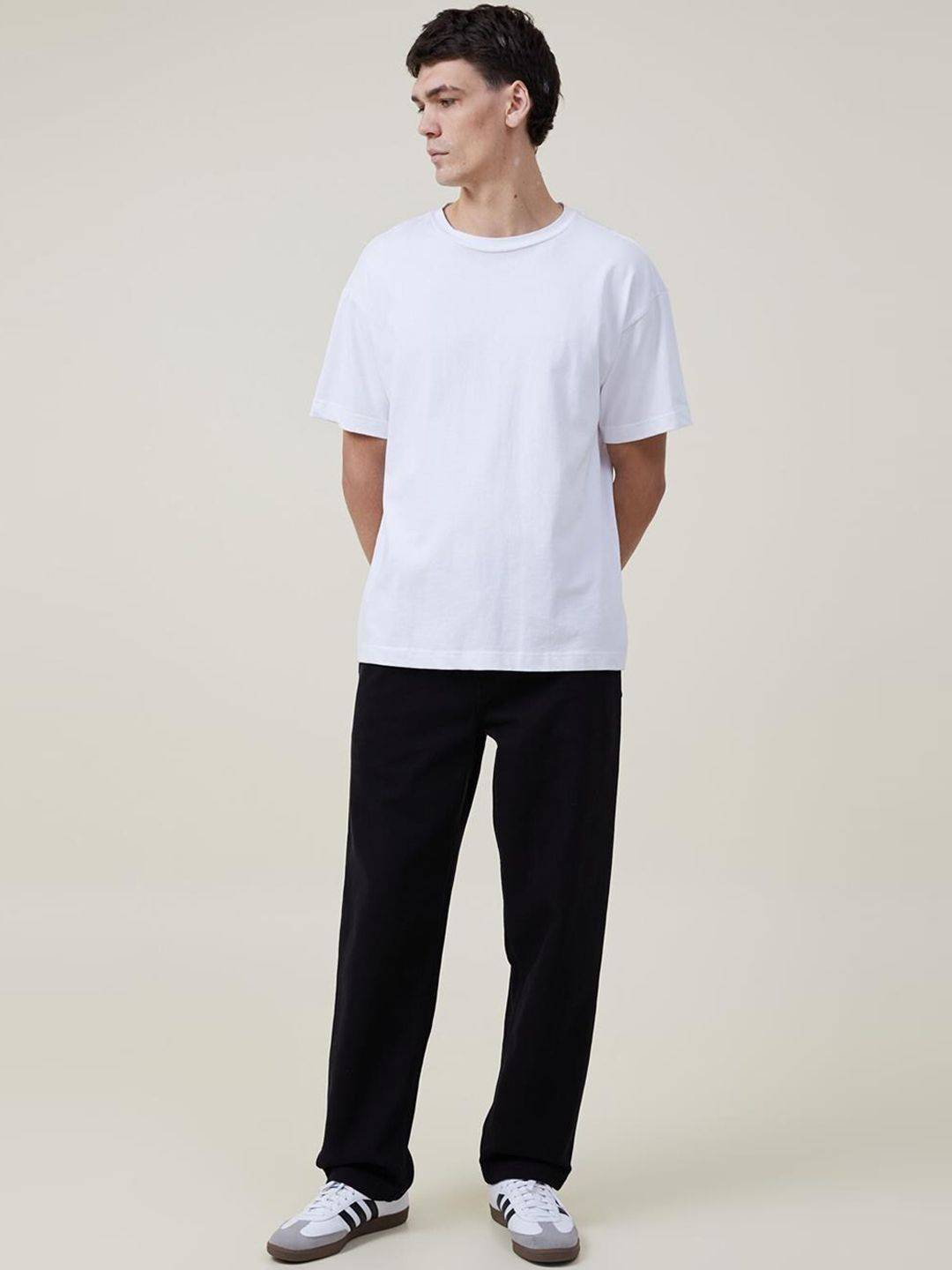 Kotty Men Jean Regular Fit Low-Rise Clean Look Stretchable Cotton Jeans