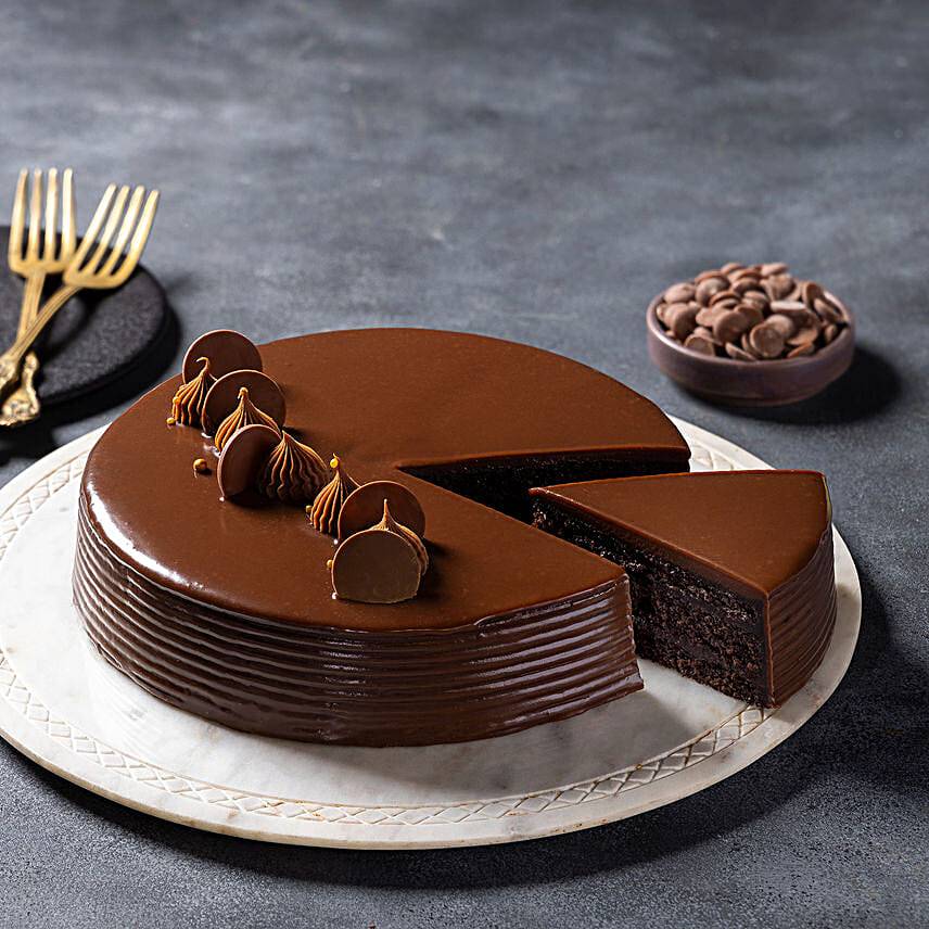 Eggless Truffle Cake N Three Layer Bamboo