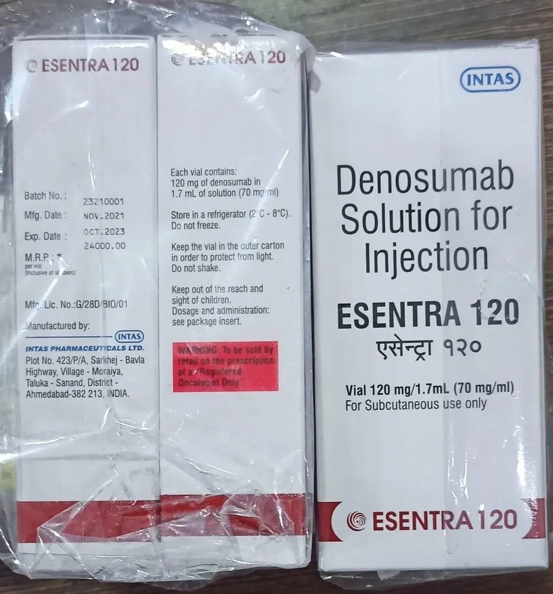 Esentra 120mg Injection