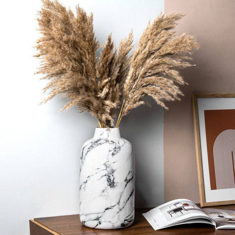 Alina Vase Large - White Marble