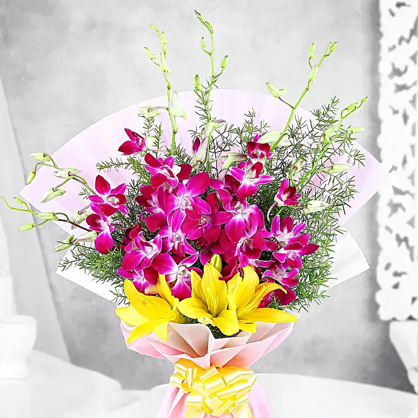 Eternal Mixed Flowers Bouquet