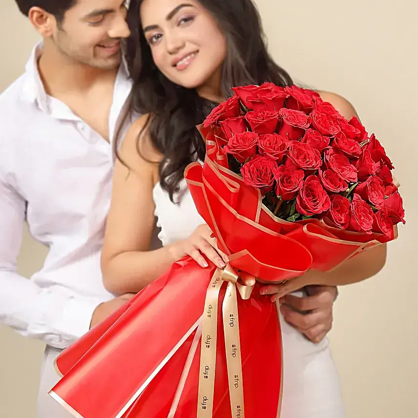 Eternal Bloom of Red Roses