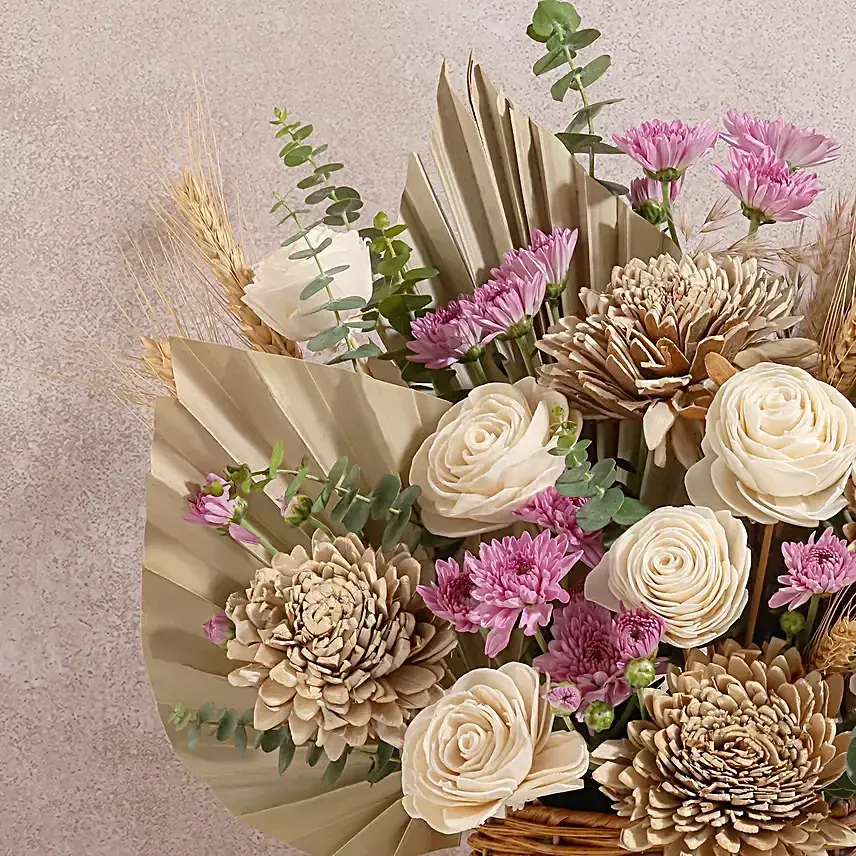 Everlasting Elegance Floral Basket