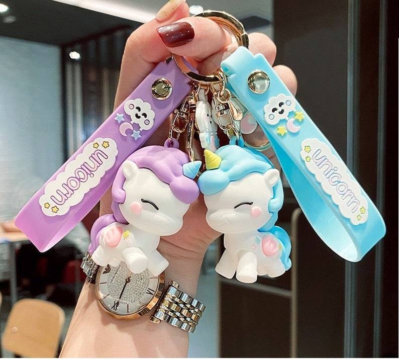 Premium Quality Magical 3D Mermaid and Unicorn Keychains to Your Everyday Accessories (Pack of 2) (Random Colour) Buy @ ₹269