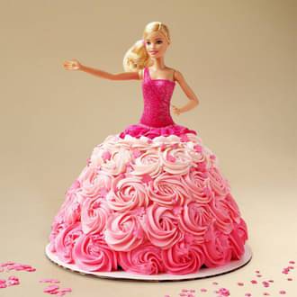 Pink Princess Barbie Cake