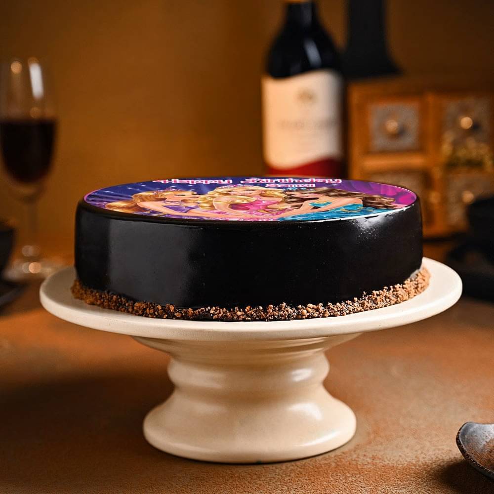 Barbie Birthday Photo Cake