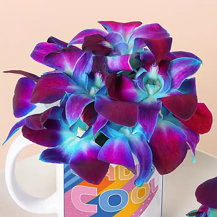 Orchid Bliss Mug Arrangement