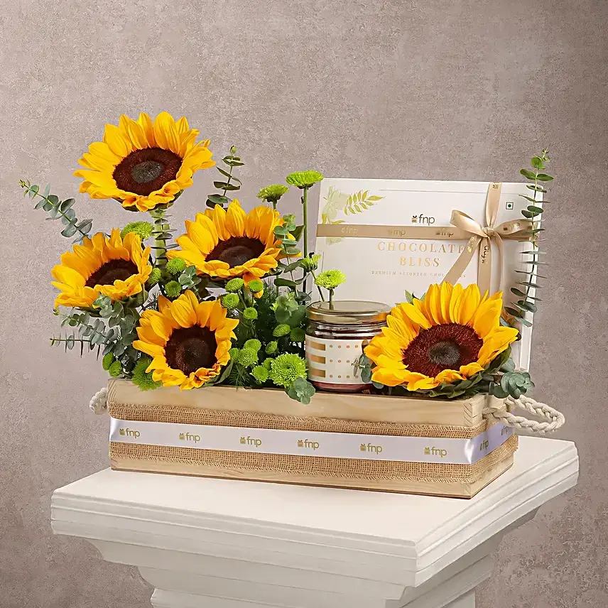 Festive Diwali Blooms N Treats Hamper