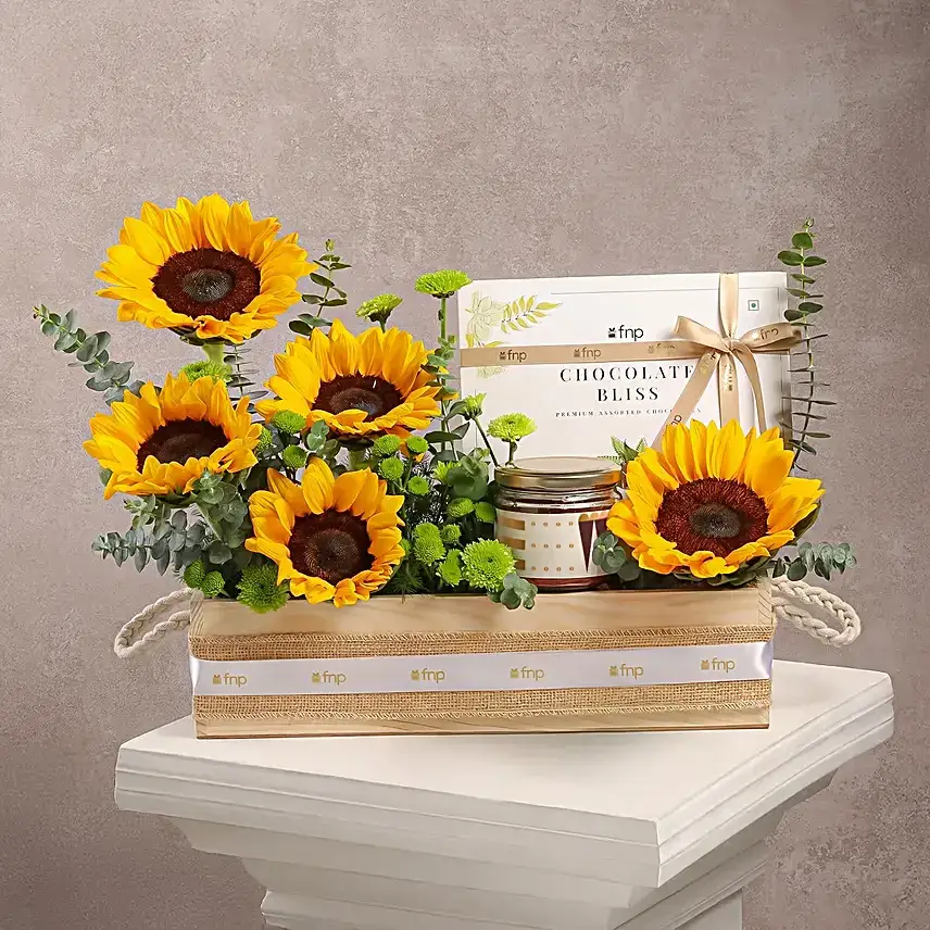 Festive Diwali Blooms N Treats Hamper