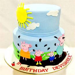 Peppa Pig Family Cake Buy at ₹5499
