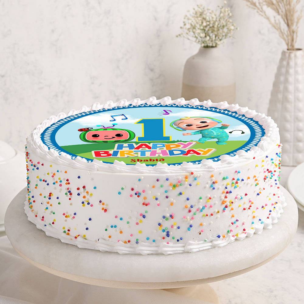 Happy Birthday Cocomelon Cake