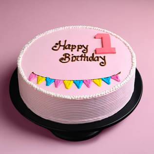 First Birthday Pastel Cake