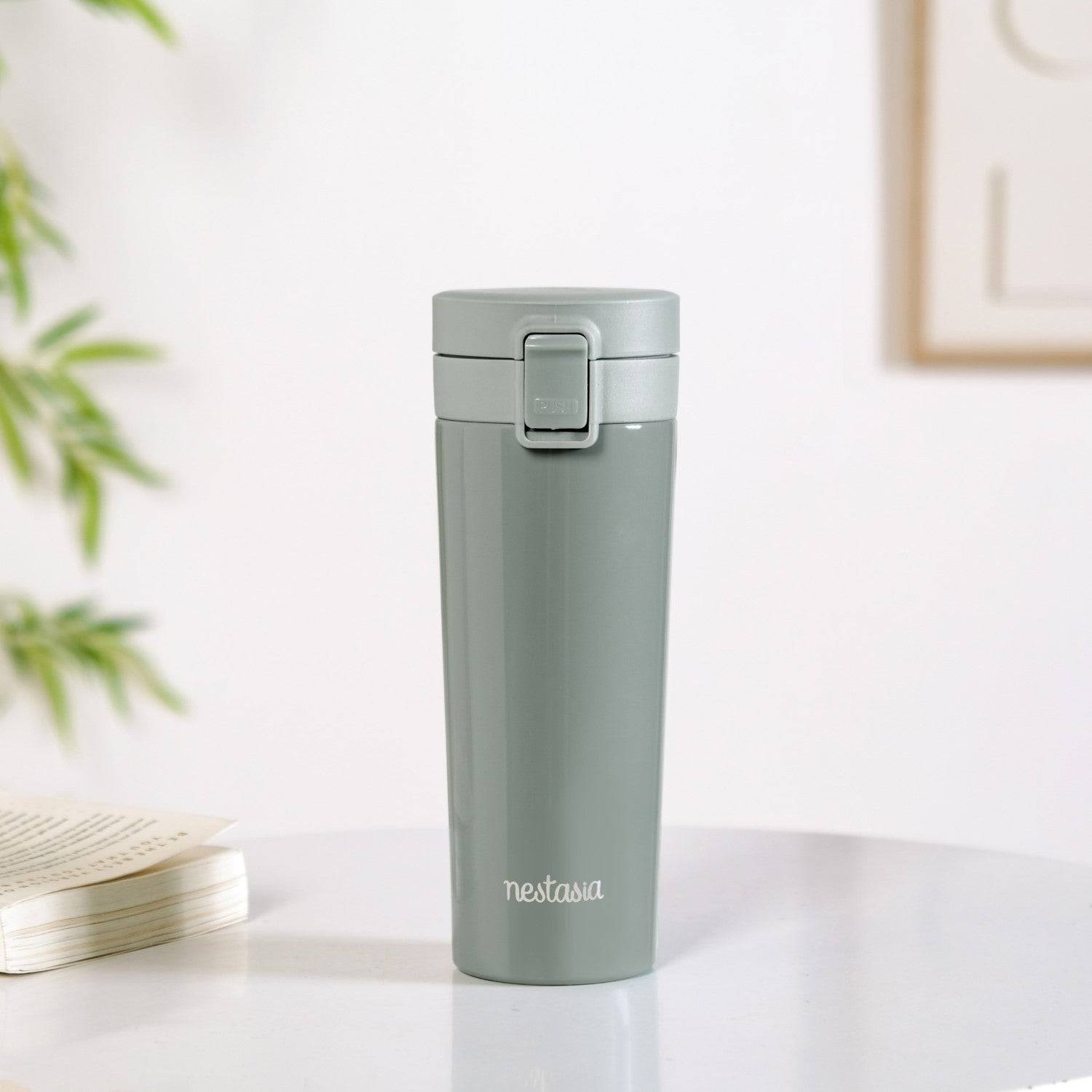 Thermox Portable Vacuum Water Bottle For Hot And Cold Juniper Green 450ml