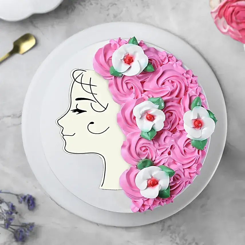 Floral Desire Pineapple Photo Cake Half Kg- Egg