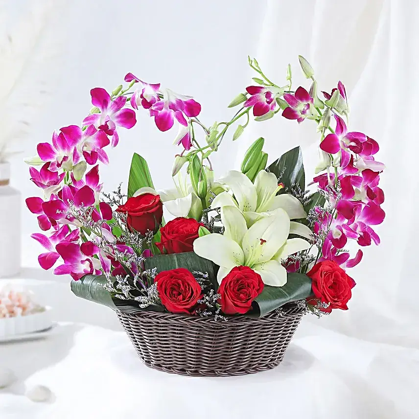 Floral Heartshaped Arrangement