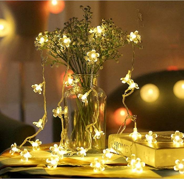 Silicone Flower 14 Lamps Light with Plug (Warm White) Buy @ ₹199