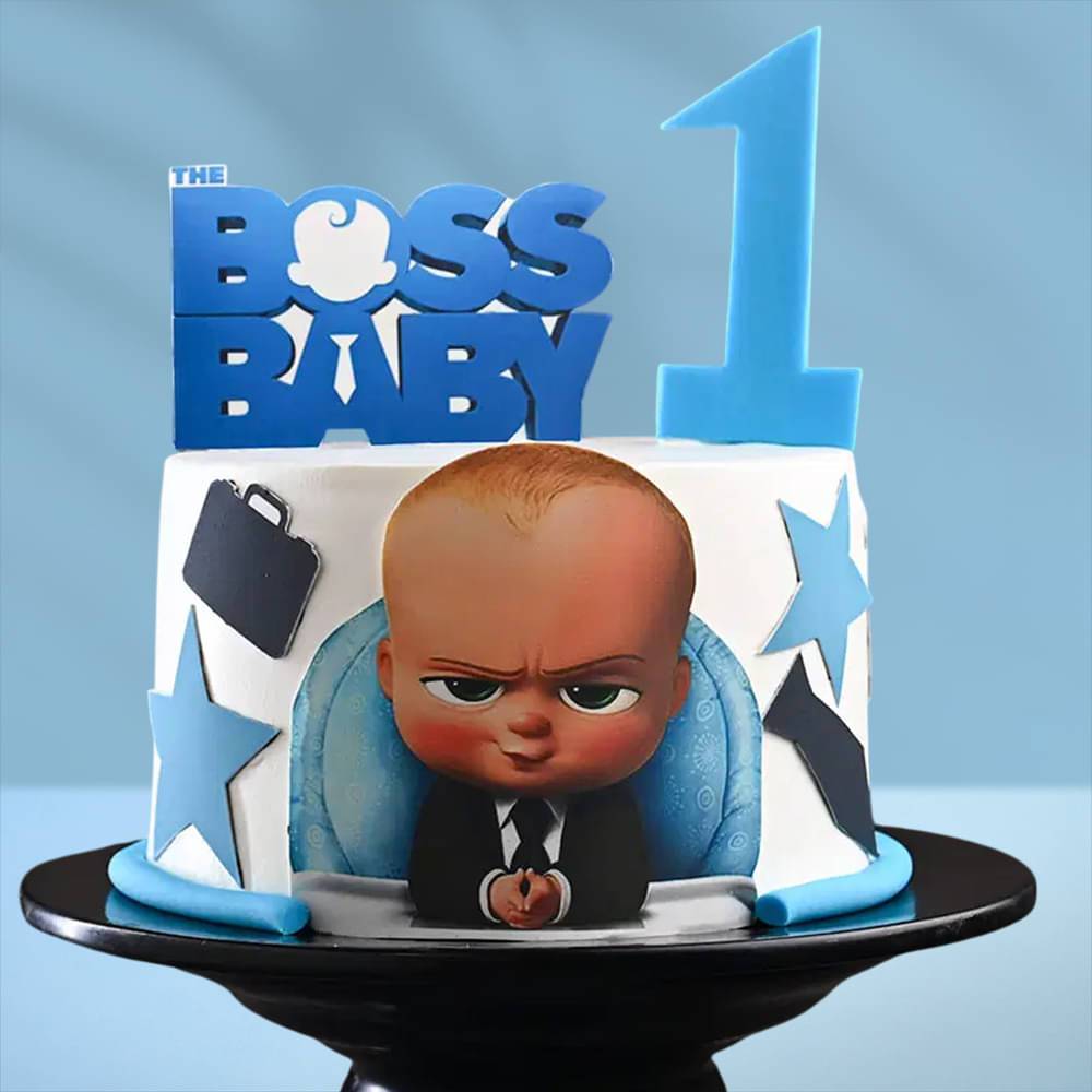 Boss Baby First Birthday Cake