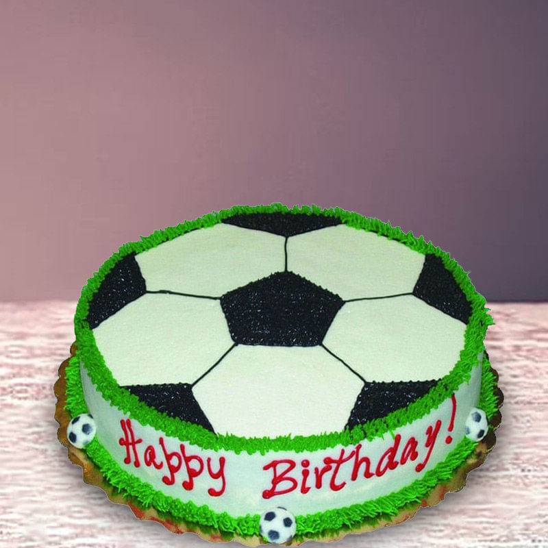 Football Field Cream Cake
