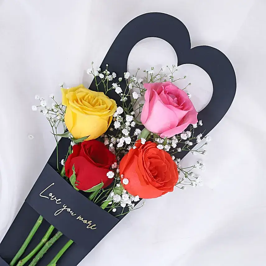 Forever Love Rose Sleeve Flower Bouquet