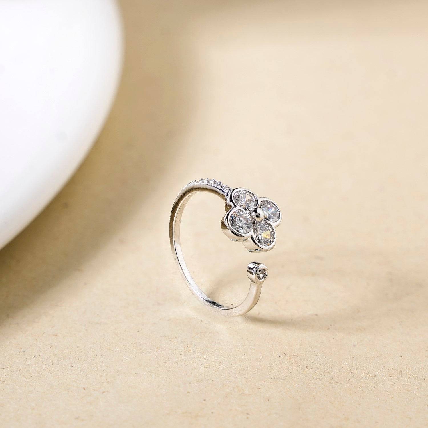 Buy Lucky Four Leaf Clover Ring in Accessories | Best Jewellery on Plumint