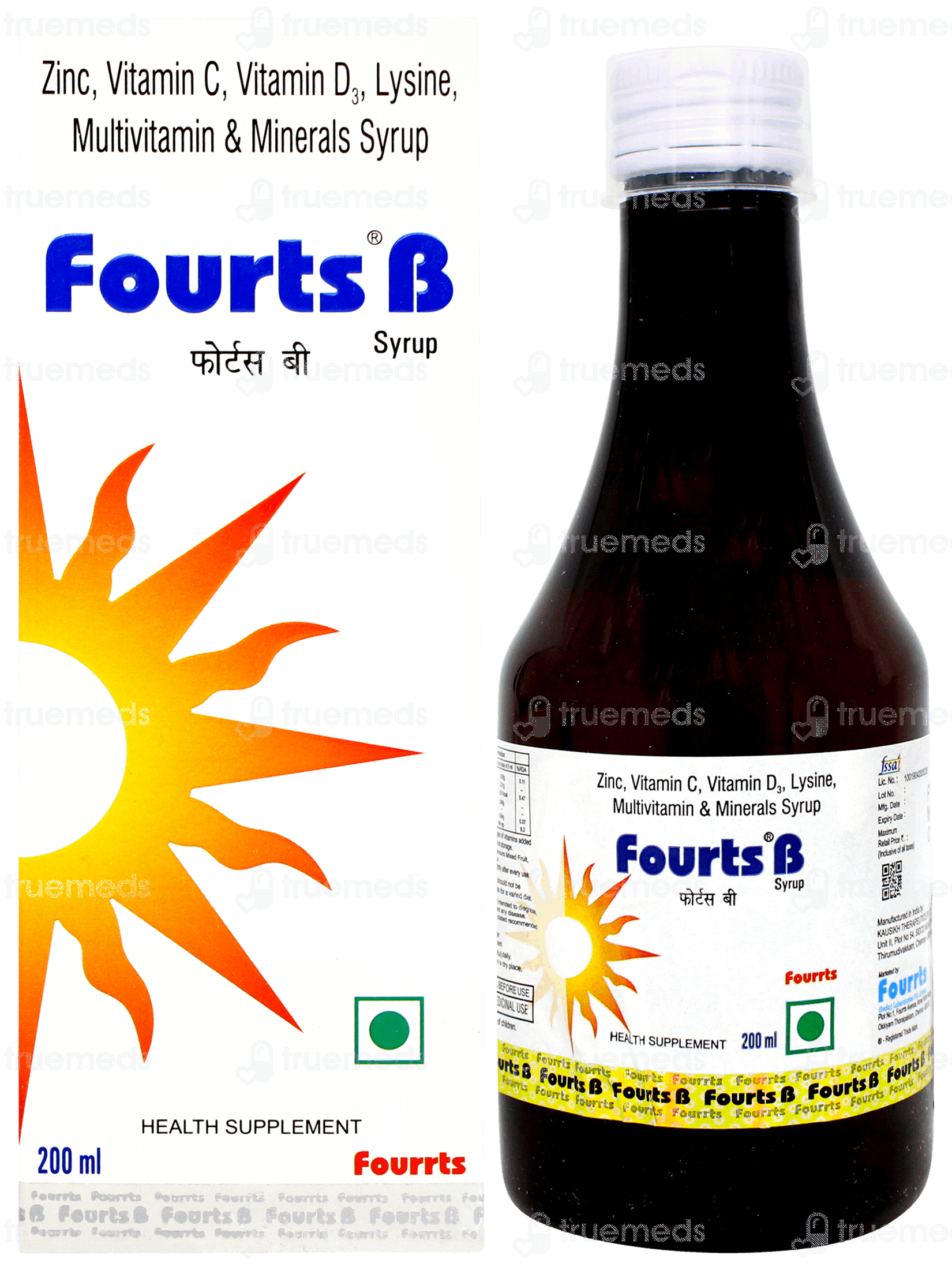 Buy Fourts B Syrup 200ml in Medicines | Best Health & Beauty on Plumint