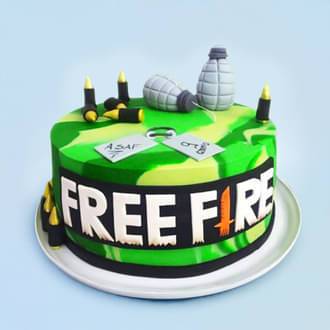 Free Fire Theme Cake