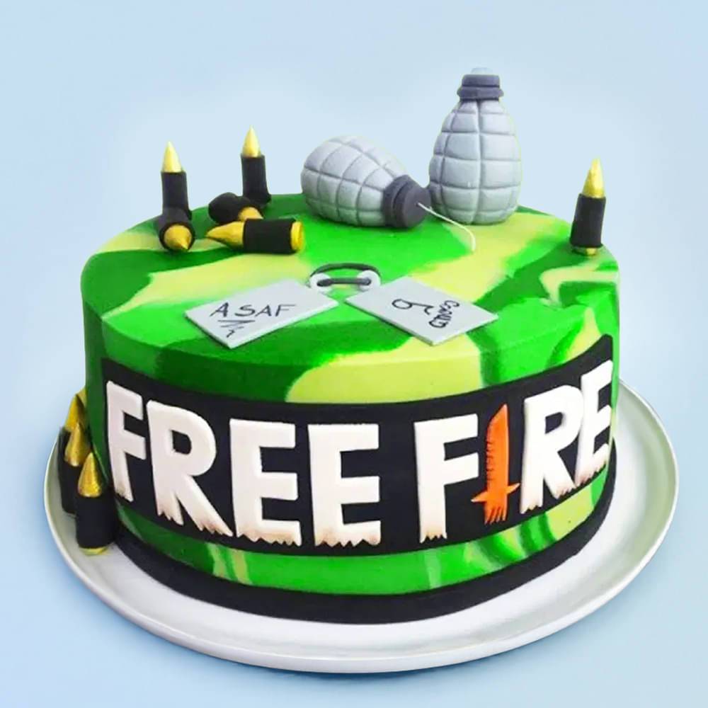 Free Fire Theme Cake