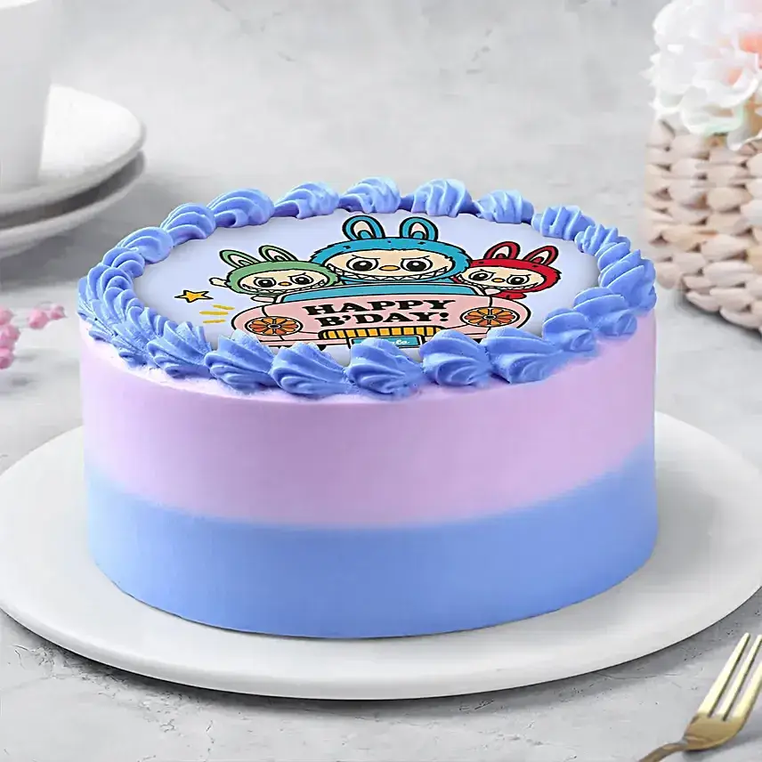 Labubu Chocolate Birthday Eggless Bento Cake