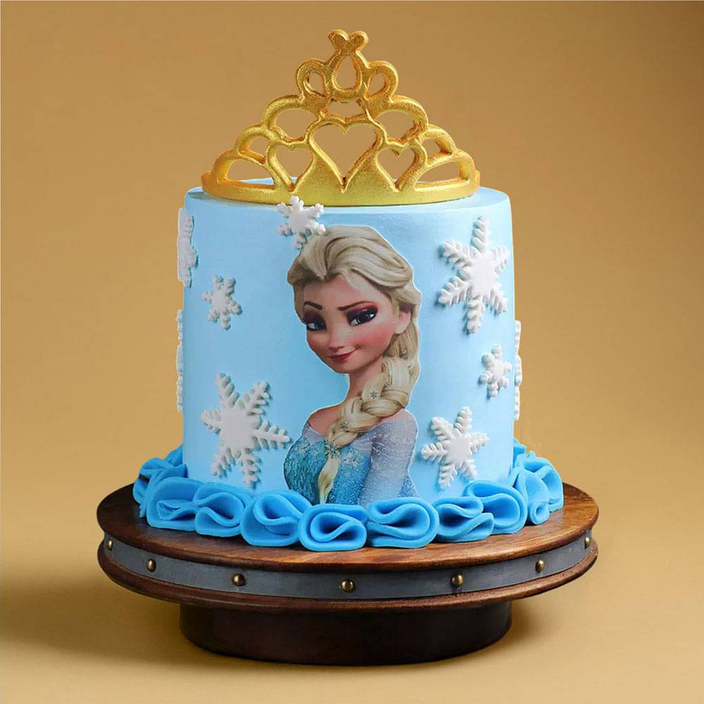 Frozen Princess Crown Cake
