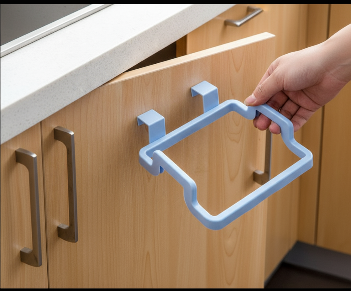 Garbage Bag Napkin Hanger, Kitchen Plastic Garbage Bag Holder, Dustbin, Towel Rack, Bathroom, Office ( Pack of 2Pcs, Only Hanger) Buy @ ₹99