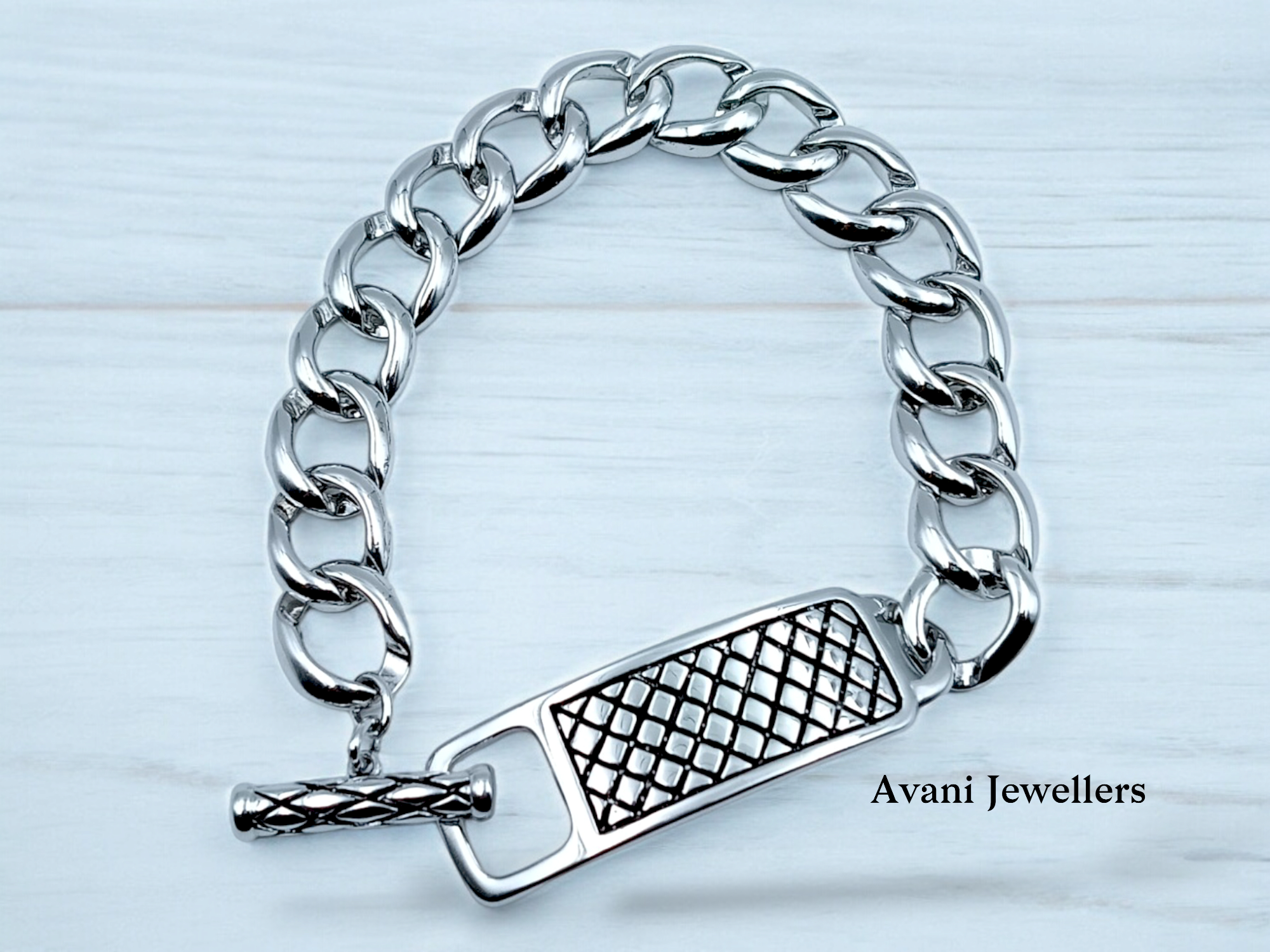 Silver Gents Bracelet @ ₹16172