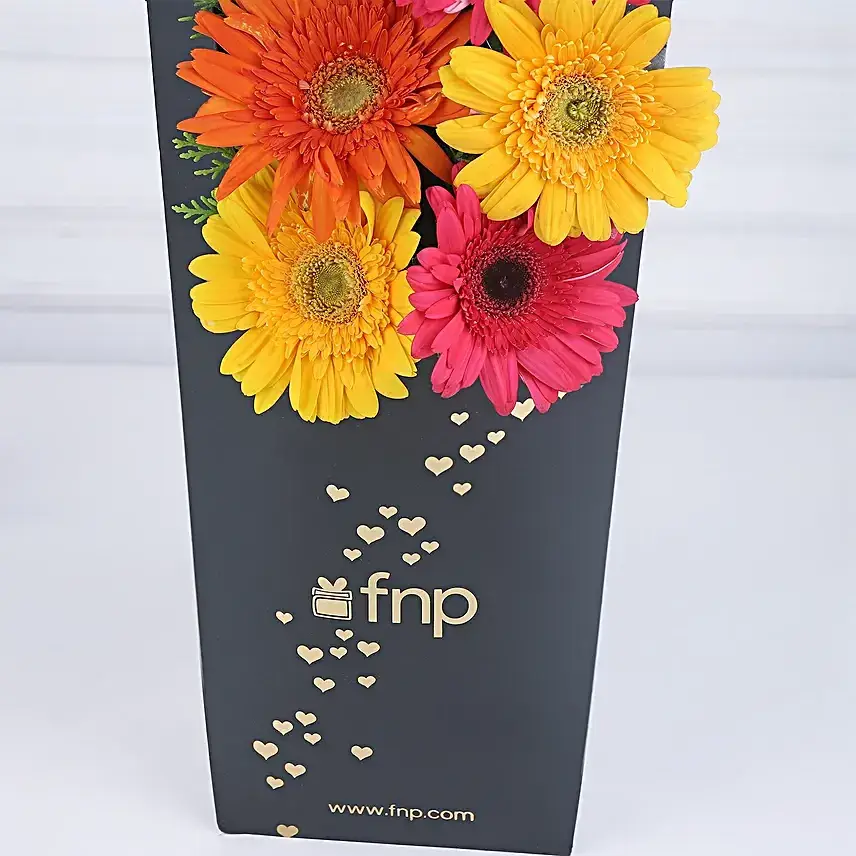 Gerberas Hearts Sleeve Flower Bouquet