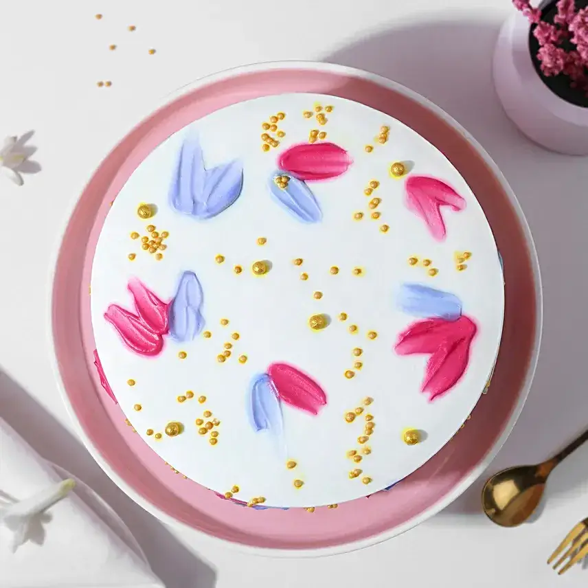 Golden Bloom Eggless Butterscotch Cream Delight Bento