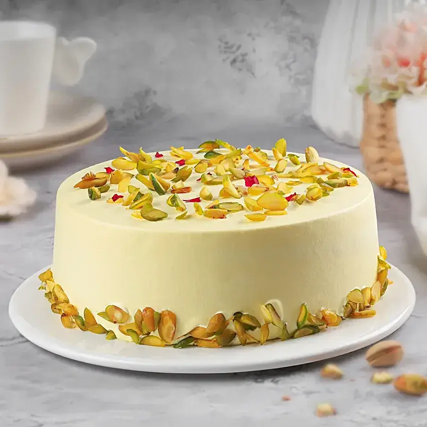 Golden Delight Rasmalai Eggless Cake