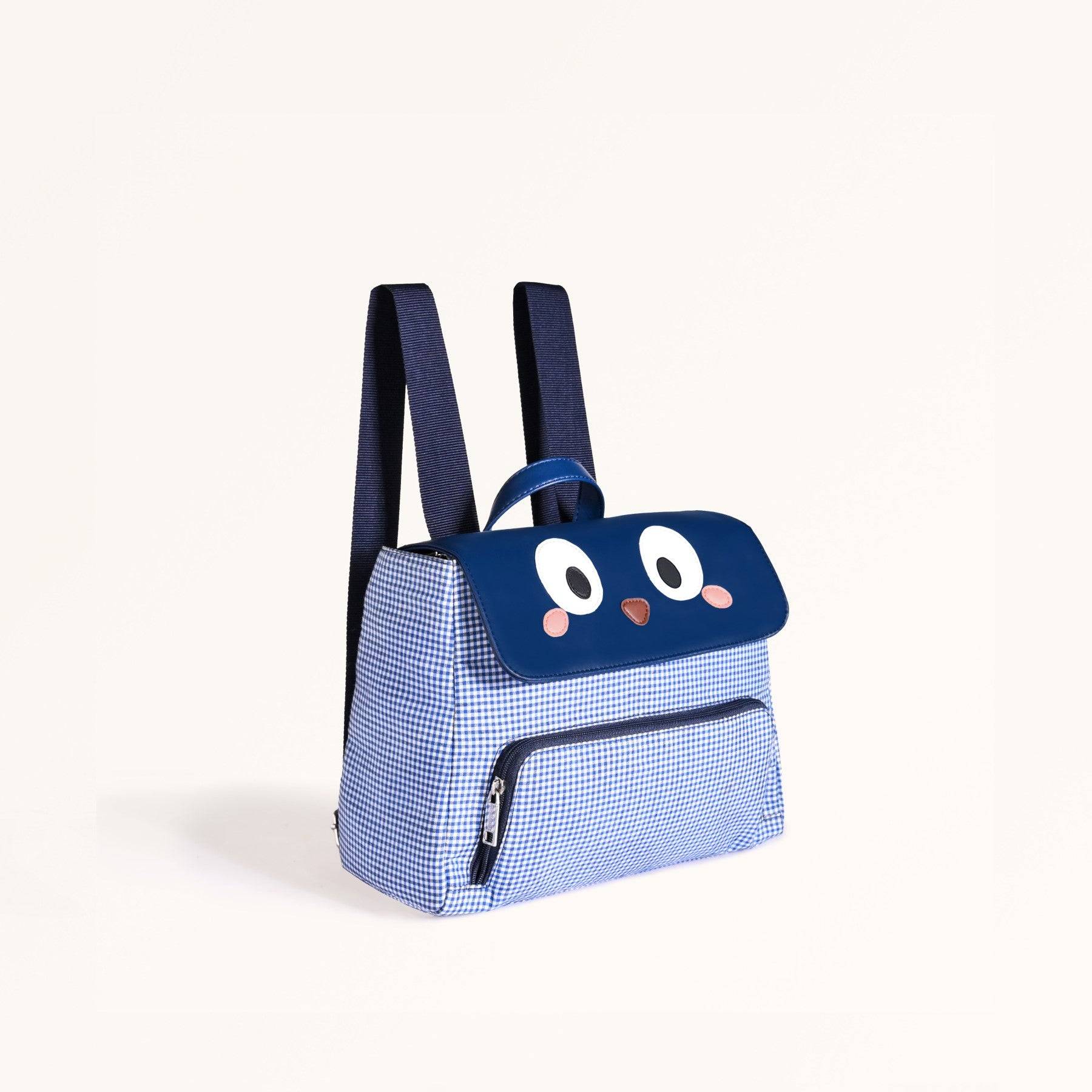 Googly Eyes Checkered Bag For Kids