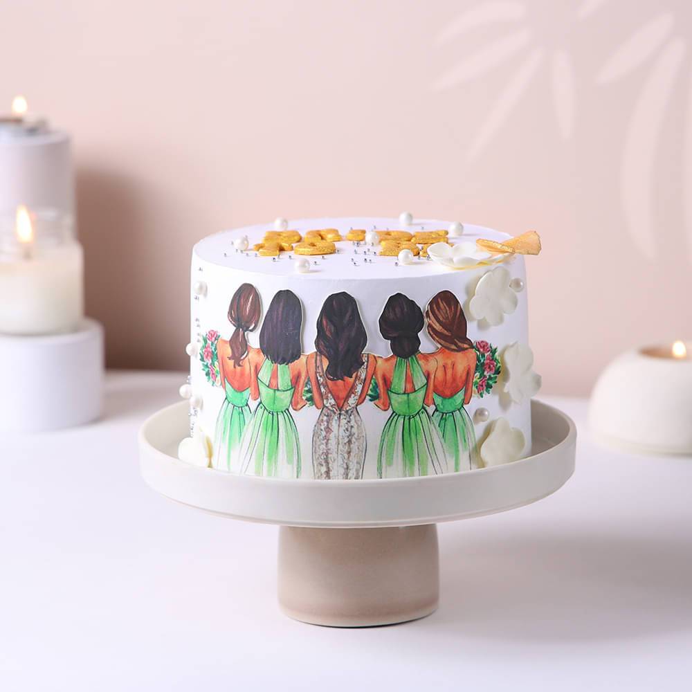 Gorgeous Bride To Be Cake