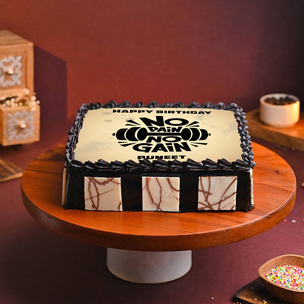 Gym Buff Birthday Cake