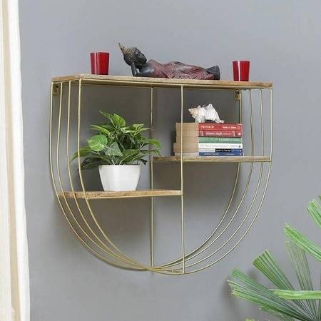 Naturally Rack Small Round Buy WOODENMOOD Half Round Wall Rack in Home Accessories | Best Home ...